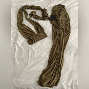 Olive Green Melani the label two piece skirt set